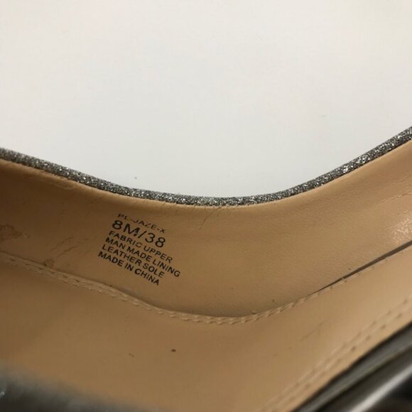 BCBGeneration Women's Silver Sparkly Pointed Toe D'Orsay Stilleto Pump Size 8 - Picture 8 of 10